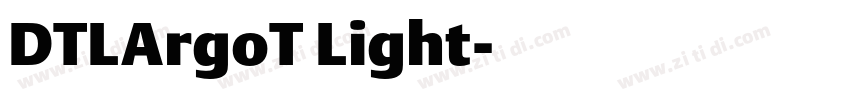 DTLArgoT Light字体转换
